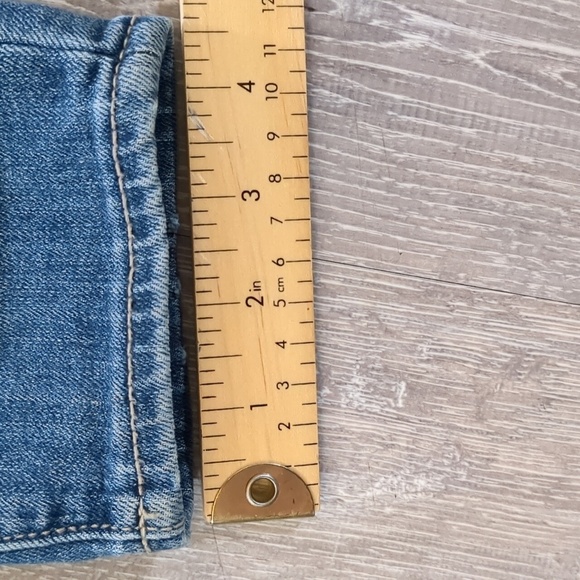 Gap Denim Legging Women's Size 10  32x 29 Jeans Leg Patches Fraying Skinny - Picture 12 of 13